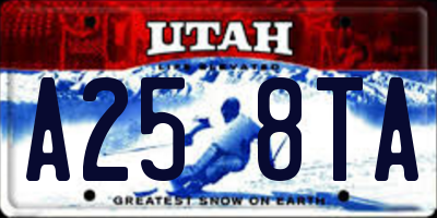 UT license plate A258TA