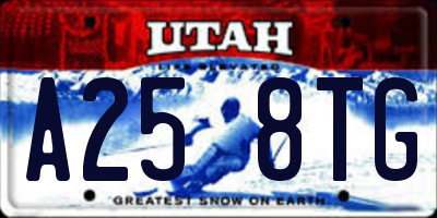 UT license plate A258TG