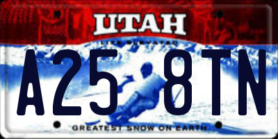 UT license plate A258TN