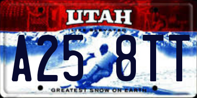 UT license plate A258TT