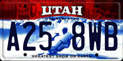 UT license plate A258WB