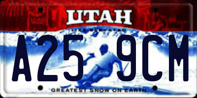 UT license plate A259CM