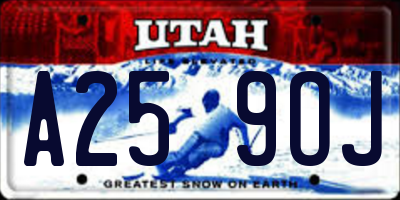 UT license plate A259OJ