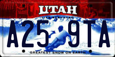 UT license plate A259TA