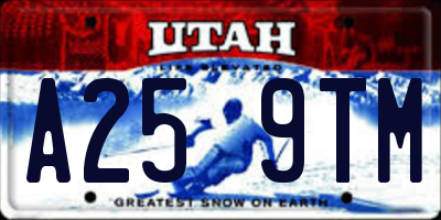 UT license plate A259TM