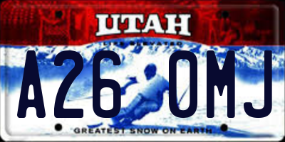 UT license plate A260MJ