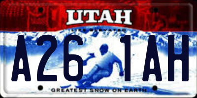 UT license plate A261AH
