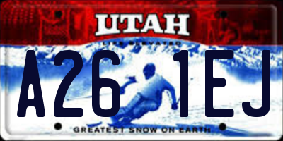 UT license plate A261EJ