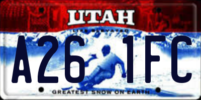 UT license plate A261FC