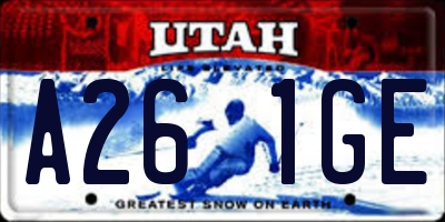 UT license plate A261GE
