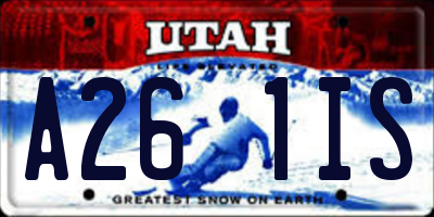 UT license plate A261IS