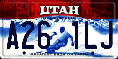 UT license plate A261LJ
