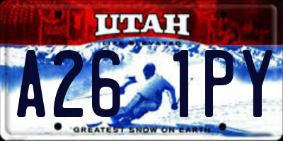 UT license plate A261PY