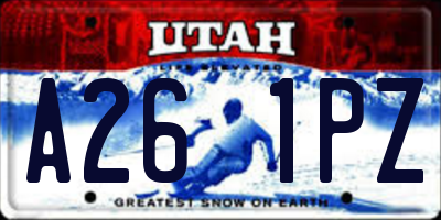 UT license plate A261PZ