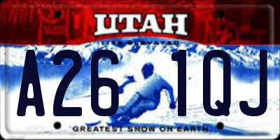 UT license plate A261QJ