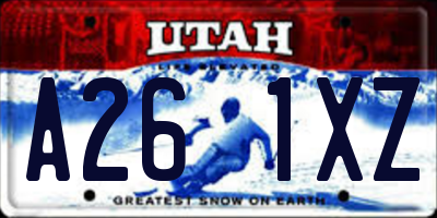 UT license plate A261XZ