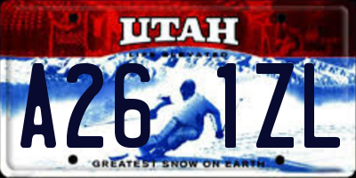 UT license plate A261ZL