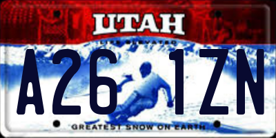 UT license plate A261ZN