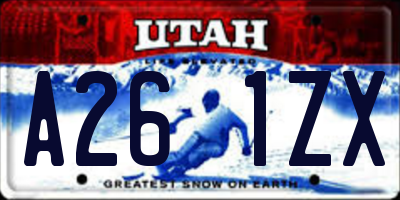 UT license plate A261ZX