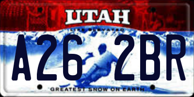 UT license plate A262BR
