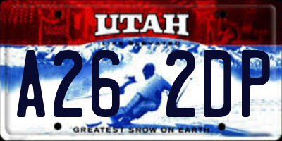 UT license plate A262DP