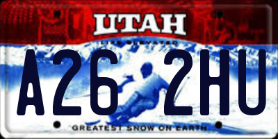 UT license plate A262HU