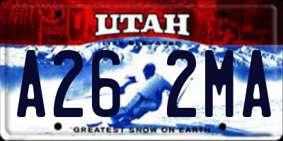 UT license plate A262MA