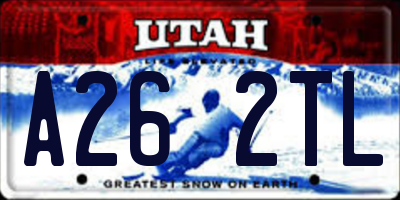 UT license plate A262TL
