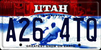 UT license plate A264TQ