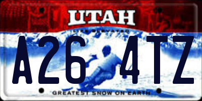 UT license plate A264TZ