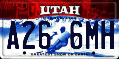 UT license plate A266MH