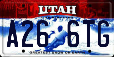 UT license plate A266TG