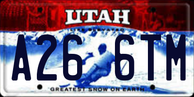 UT license plate A266TM