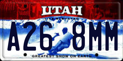 UT license plate A268MM