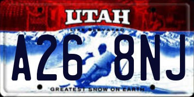 UT license plate A268NJ