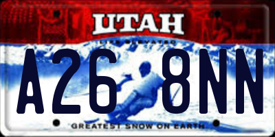 UT license plate A268NN