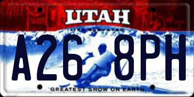 UT license plate A268PH