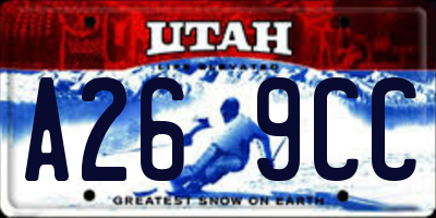 UT license plate A269CC