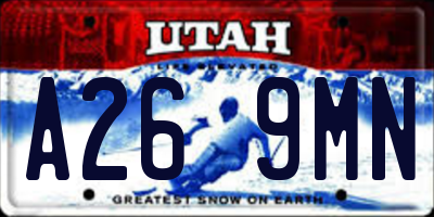 UT license plate A269MN