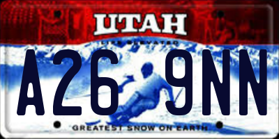 UT license plate A269NN
