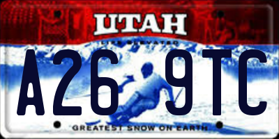 UT license plate A269TC