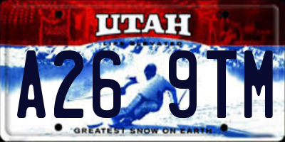 UT license plate A269TM