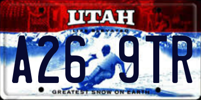 UT license plate A269TR