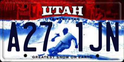 UT license plate A271JN