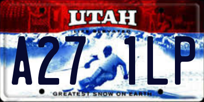 UT license plate A271LP