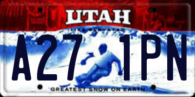 UT license plate A271PN