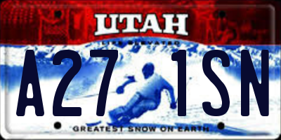 UT license plate A271SN