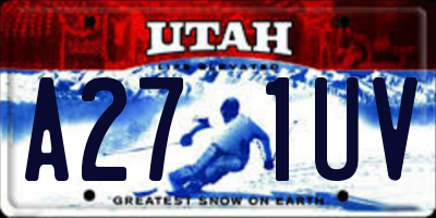 UT license plate A271UV