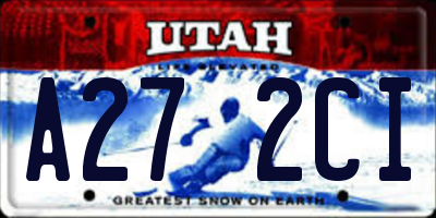 UT license plate A272CI