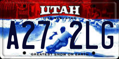 UT license plate A272LG